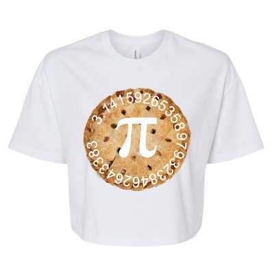 Pi Day Apple Pie 3.14 Cool Numbers Bella+Canvas Jersey Crop Tee