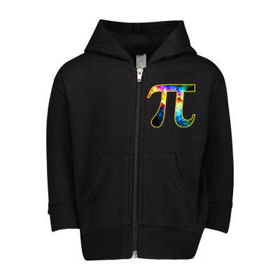 Pi Day Galaxy 3.14 Toddler Zip Fleece Hoodie