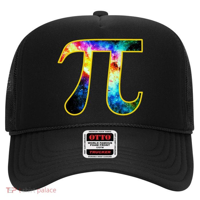 Pi Day Galaxy 3.14 High Crown Mesh Back Trucker Hat
