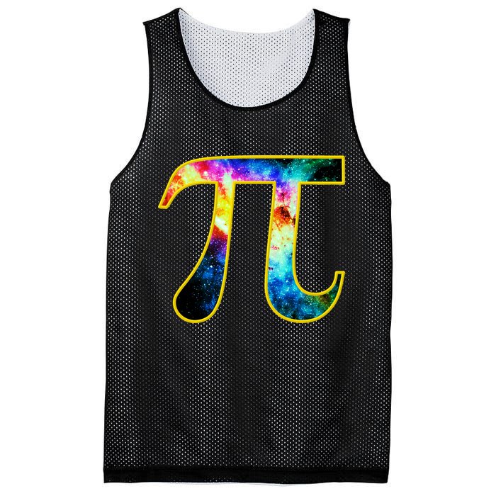 Pi Day Galaxy 3.14 Mesh Reversible Basketball Jersey Tank