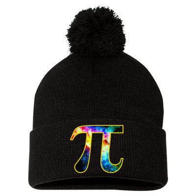 Pi Day Galaxy 3.14 Pom Pom 12in Knit Beanie