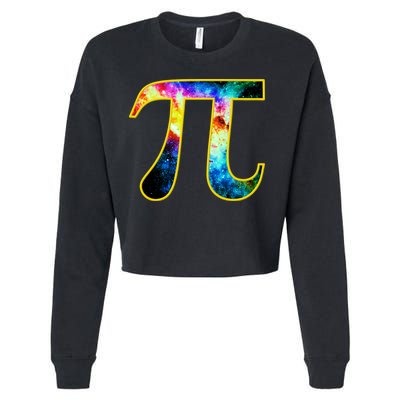 Pi Day Galaxy 3.14 Cropped Pullover Crew