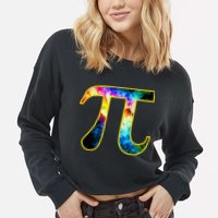 Pi Day Galaxy 3.14 Cropped Pullover Crew