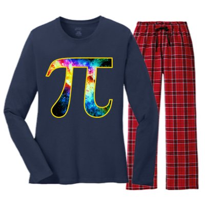 Pi Day Galaxy 3.14 Women's Long Sleeve Flannel Pajama Set 