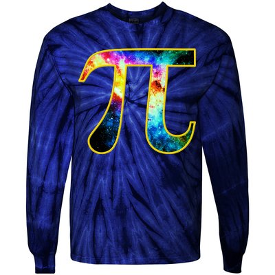 Pi Day Galaxy 3.14 Tie-Dye Long Sleeve Shirt