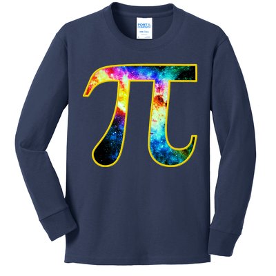 Pi Day Galaxy 3.14 Kids Long Sleeve Shirt