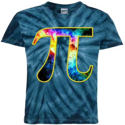 Pi Day Galaxy 3.14 Kids Tie-Dye T-Shirt