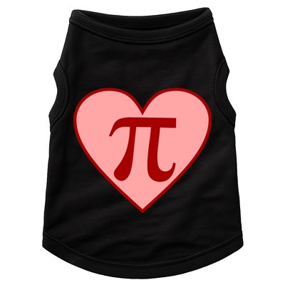 Pi Day Heart Love 3.14 Math Geek March 14th Doggie Tank