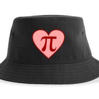 Pi Day Heart Love 3.14 Math Geek March 14th Sustainable Bucket Hat