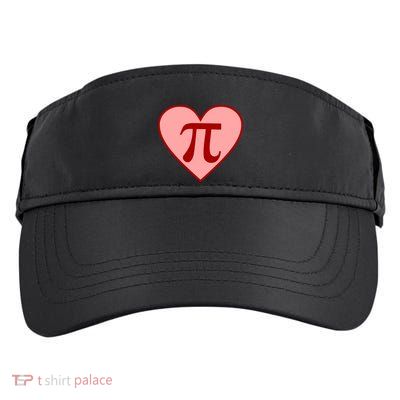 Pi Day Heart Love 3.14 Math Geek March 14th Adult Drive Performance Visor