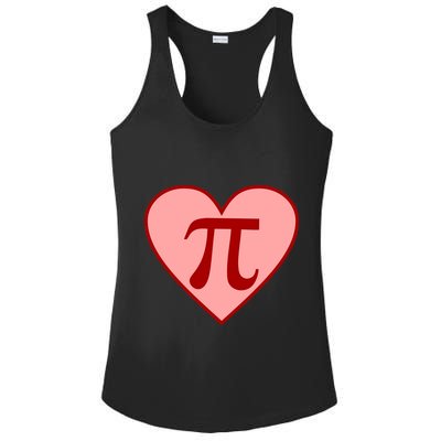 Pi Day Heart Love 3.14 Math Geek March 14th Ladies PosiCharge Competitor Racerback Tank