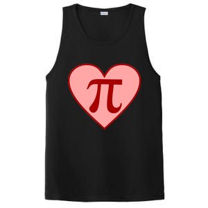 Pi Day Heart Love 3.14 Math Geek March 14th PosiCharge Competitor Tank