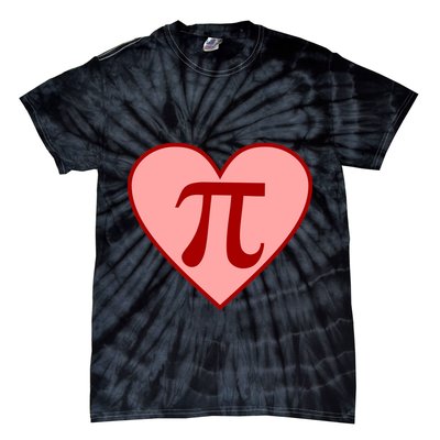 Pi Day Heart Love 3.14 Math Geek March 14th Tie-Dye T-Shirt