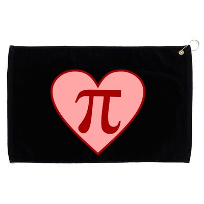 Pi Day Heart Love 3.14 Math Geek March 14th Grommeted Golf Towel