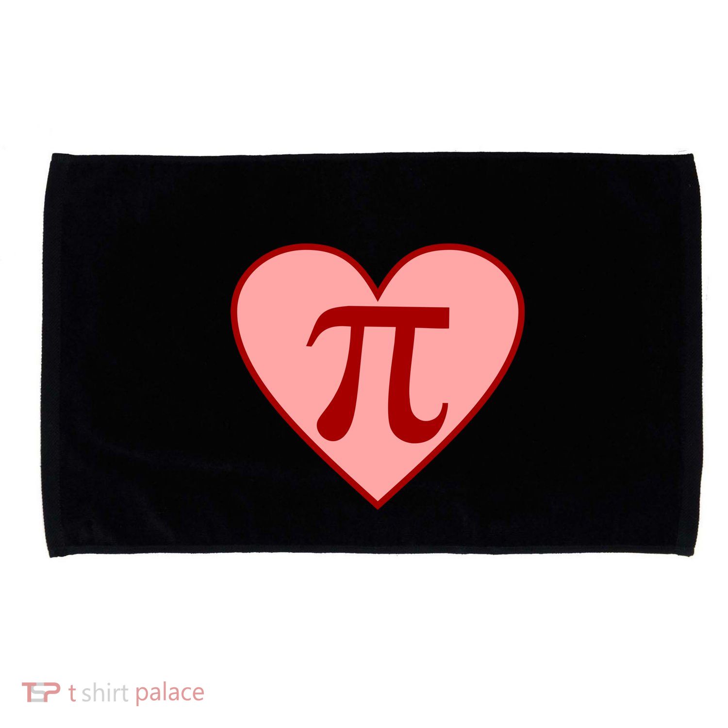 Pi Day Heart Love 3.14 Math Geek March 14th Microfiber Hand Towel