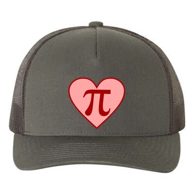 Pi Day Heart Love 3.14 Math Geek March 14th Yupoong Adult 5-Panel Trucker Hat