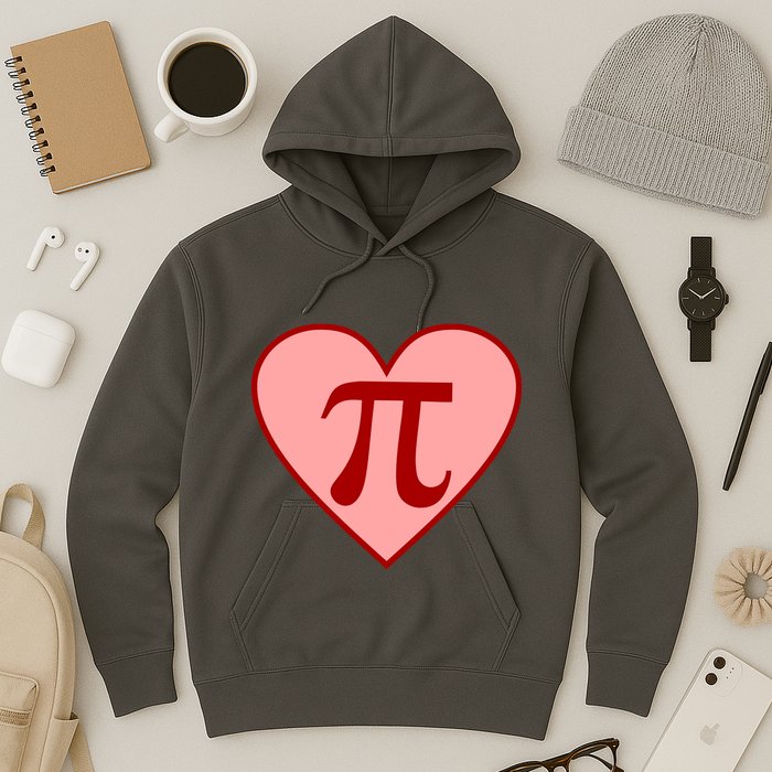 Pi Day Heart Love 3.14 Math Geek March 14th Hoodie