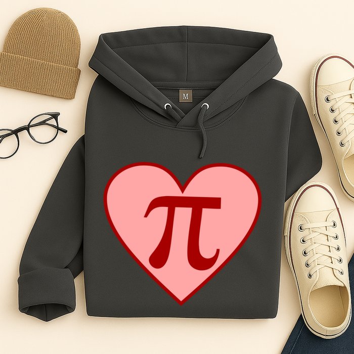 Pi Day Heart Love 3.14 Math Geek March 14th Hoodie