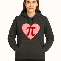 Pi Day Heart Love 3.14 Math Geek March 14th Hoodie