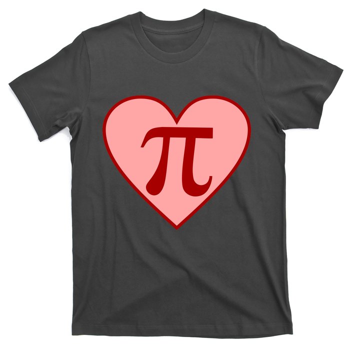 Pi Day Heart Love 3.14 Math Geek March 14th T-Shirt