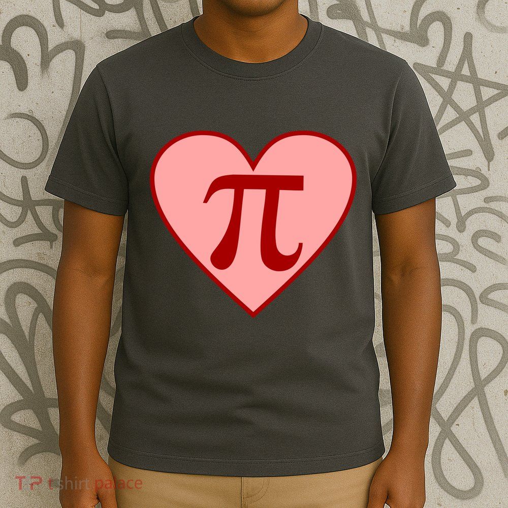 Pi Day Heart Love 3.14 Math Geek March 14th T-Shirt