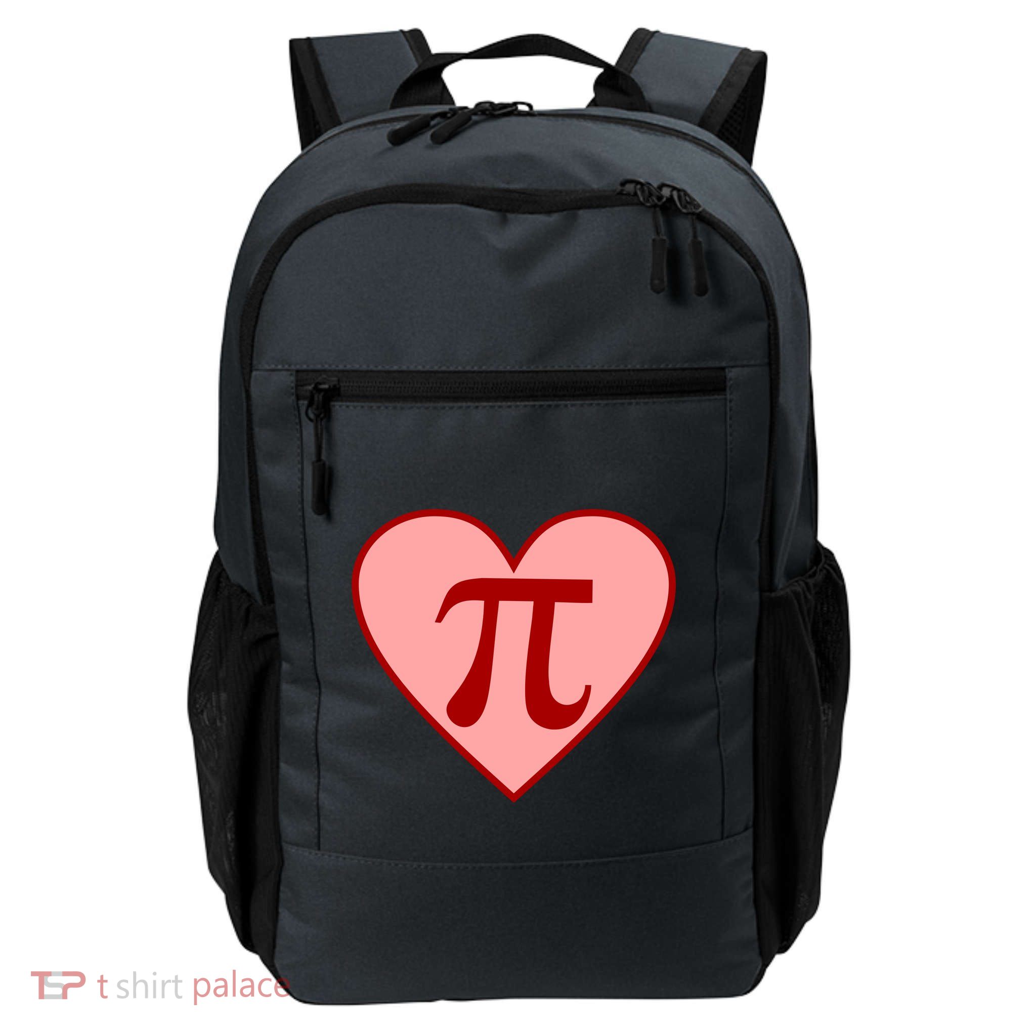Pi Day Heart Love 3.14 Math Geek March 14th Daily Commute Backpack