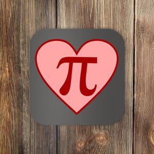 Pi Day Heart Love 3.14 Math Geek March 14th Coaster