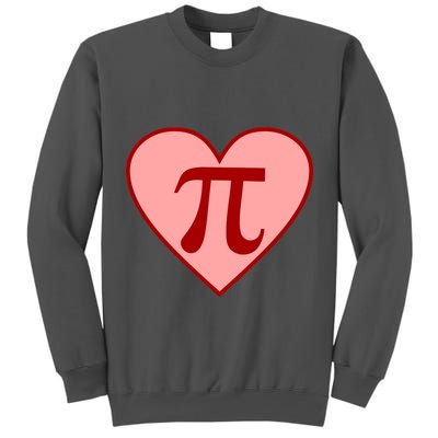 Pi Day Heart Love 3.14 Math Geek March 14th Tall Sweatshirt