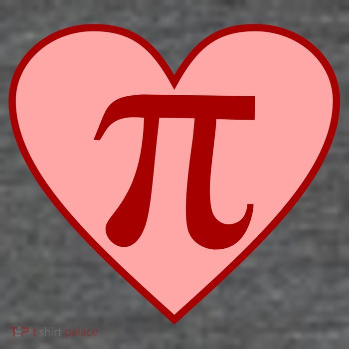 Pi Day Heart Love 3.14 Math Geek March 14th 25L Jumbo Tote
