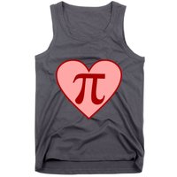 Pi Day Heart Love 3.14 Math Geek March 14th Tank Top