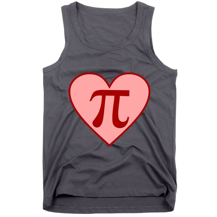 Pi Day Heart Love 3.14 Math Geek March 14th Tank Top