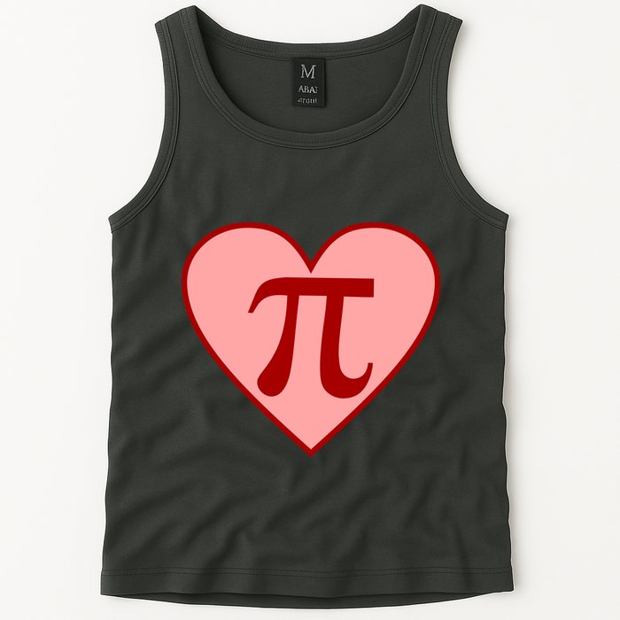 Pi Day Heart Love 3.14 Math Geek March 14th Tank Top