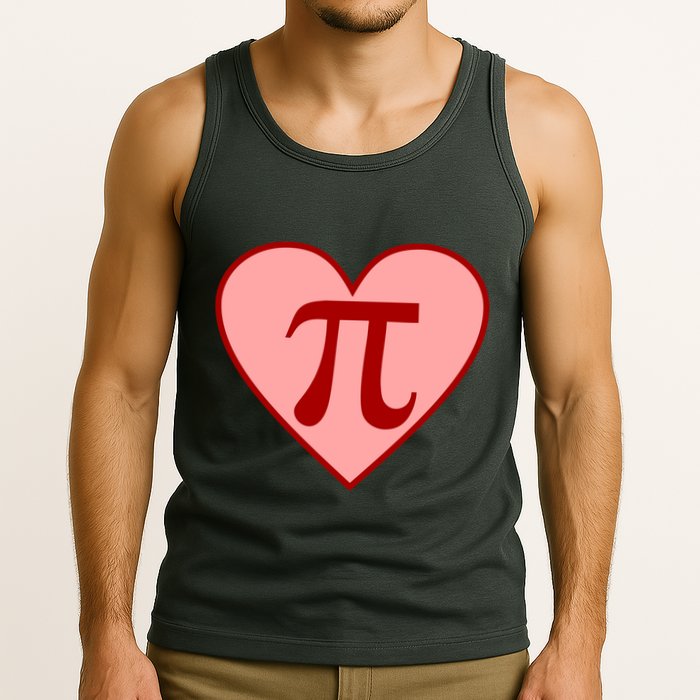 Pi Day Heart Love 3.14 Math Geek March 14th Tank Top
