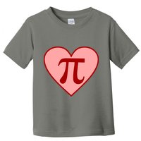 Pi Day Heart Love 3.14 Math Geek March 14th Toddler T-Shirt
