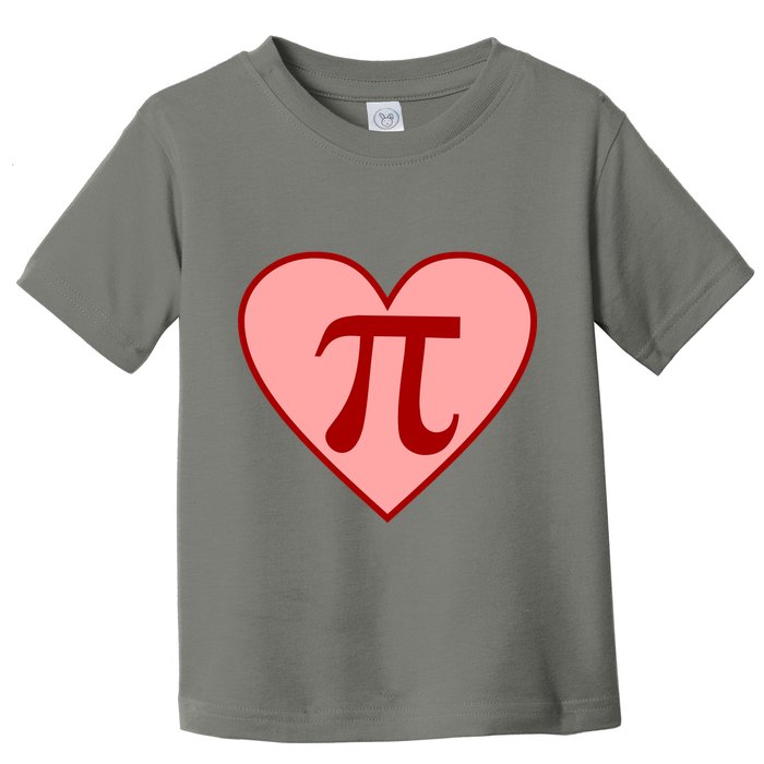 Pi Day Heart Love 3.14 Math Geek March 14th Toddler T-Shirt