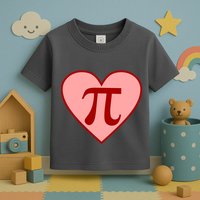 Pi Day Heart Love 3.14 Math Geek March 14th Toddler T-Shirt