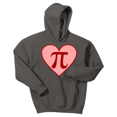 Pi Day Heart Love 3.14 Math Geek March 14th Kids Hoodie