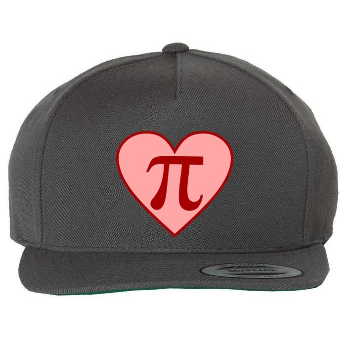 Pi Day Heart Love 3.14 Math Geek March 14th Wool Snapback Cap