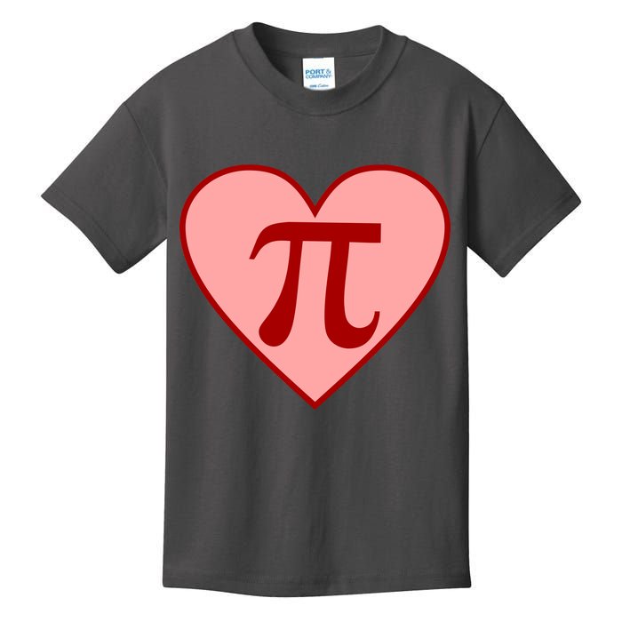 Pi Day Heart Love 3.14 Math Geek March 14th Kids T-Shirt