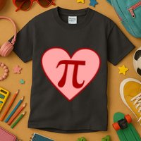 Pi Day Heart Love 3.14 Math Geek March 14th Kids T-Shirt