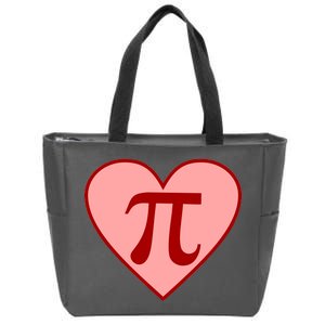 Pi Day Heart Love 3.14 Math Geek March 14th Zip Tote Bag