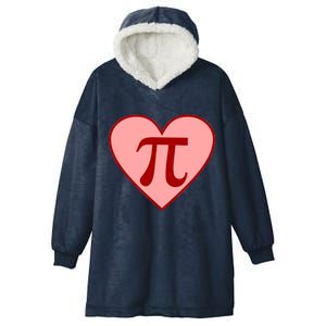 Pi Day Heart Love 3.14 Math Geek March 14th Hooded Wearable Blanket