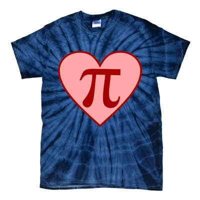 Pi Day Heart Love 3.14 Math Geek March 14th Tie-Dye T-Shirt