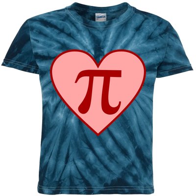 Pi Day Heart Love 3.14 Math Geek March 14th Kids Tie-Dye T-Shirt