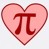 Pi Day Heart Love 3.14 Math Geek March 14th Garment-Dyed Sweatshirt