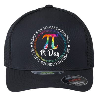 Pi Day Inspired To Make Irrational Choices Flexfit Unipanel Trucker Cap