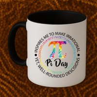 Pi Day Inspired To Make Irrational Choices Mug