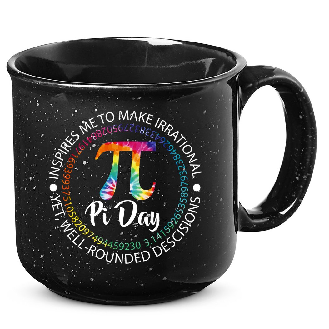 Pi Day Inspired To Make Irrational Choices 15oz Campfire Ceramic Mug