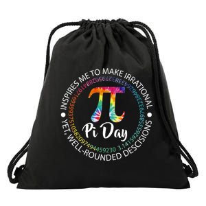 Pi Day Inspired To Make Irrational Choices Drawstring Bag