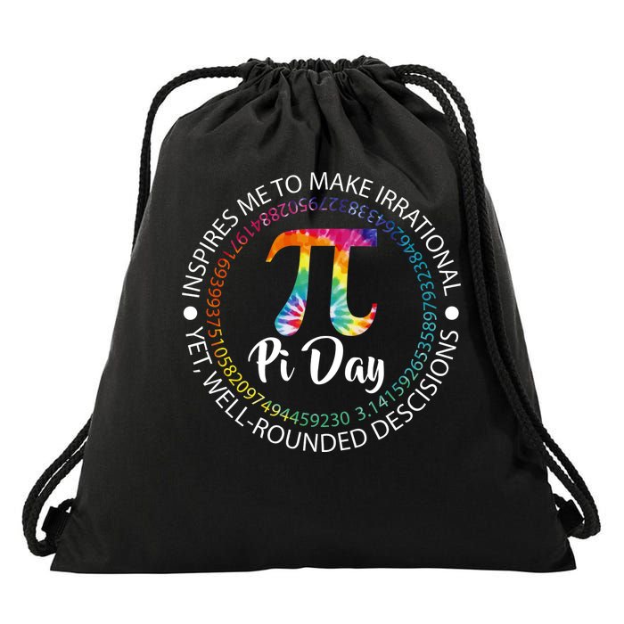 Pi Day Inspired To Make Irrational Choices Drawstring Bag